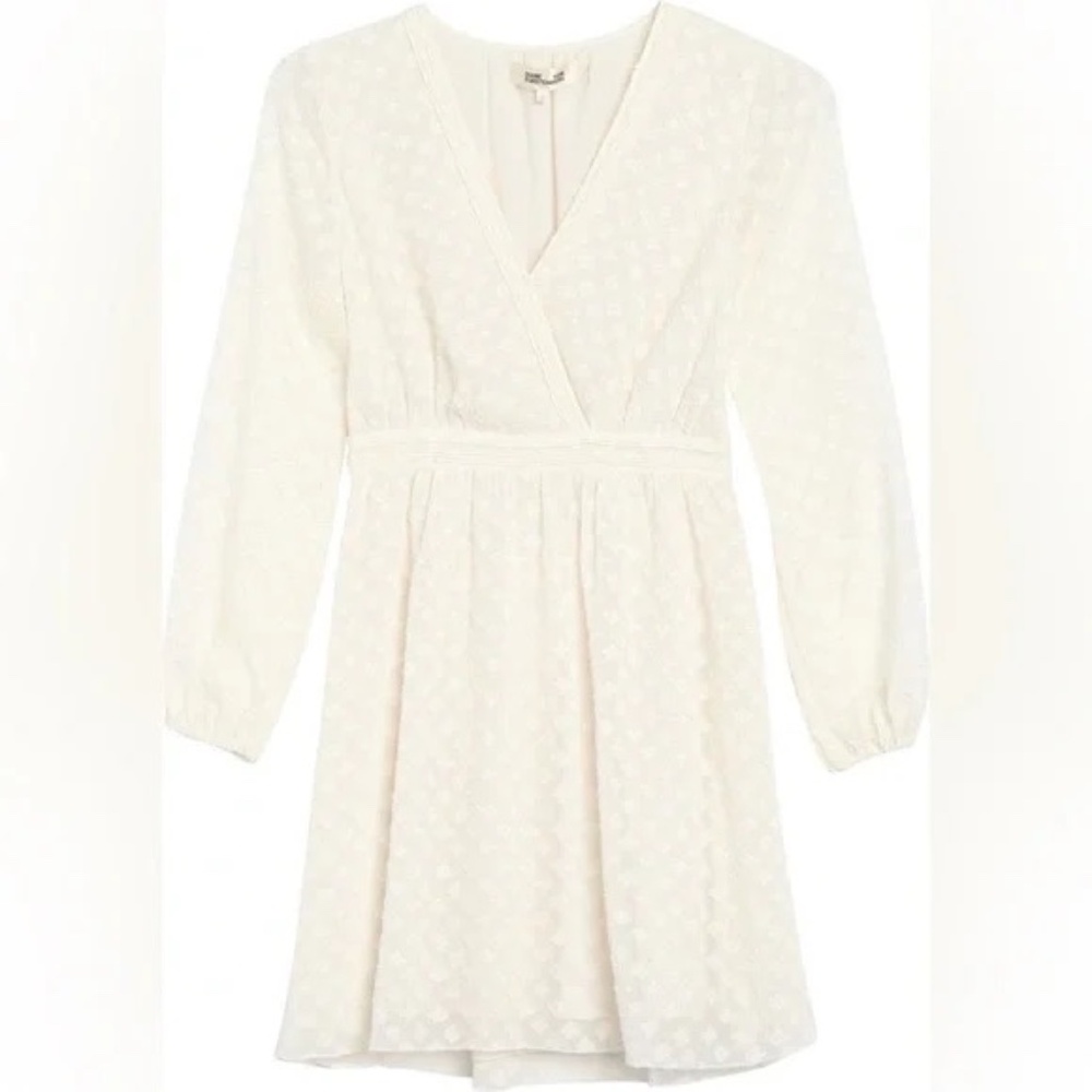 DVF Celia dress Ivory Size 8 NWT